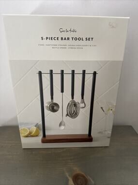 Bar Tool Set- Sur La Table- 5 Piece Tool Set - New In Box- Sealed - Bartender